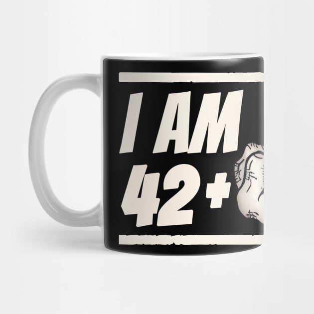 Milestone 43rd Birthday - Gag Bday Joke Gift Idea: 42+1 by Trendo